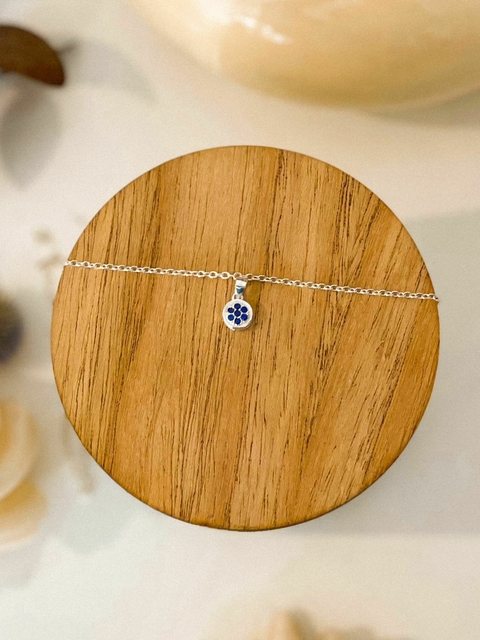 DIJE SUSANITO PLATA 925 MICROCUBICS ZICORNIA CON CADENA DE ACERO BLANCO