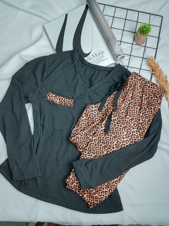 Imagem do Pijama de frio liberty - onça