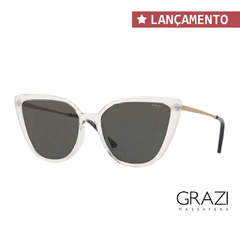 oculos de sol transparente grazi massafera formato gatinho