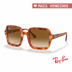 oculos de sol vintade grande marrom ray ban