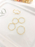 Anel Ondas Liso banhado a Ouro 18k