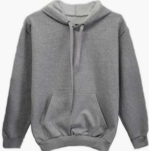 Buzo Canguro Gris Frisa Invisible Premium