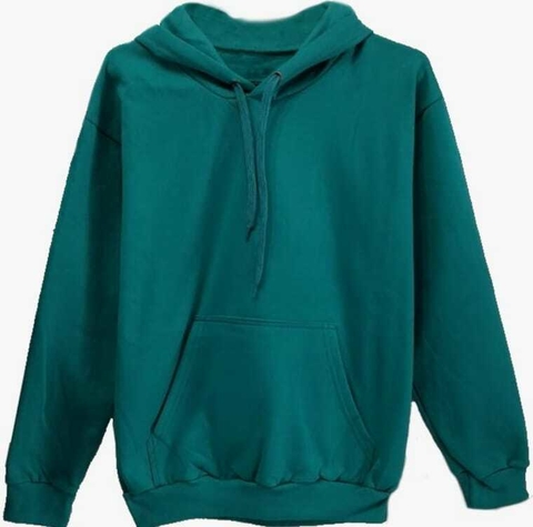 Buzo Canguro Verde Oscuro Frisa Invisible Premium