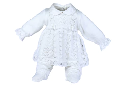 VESTIDO, CALÇA TRICOT E BODY KATE OFF WHITE