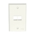 Placa de Pared Vertical, Salida Para 2 Puertos Keystone, Color Blanco Mate (NK2FNIW)