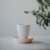 taza de cafe porcelana y madera