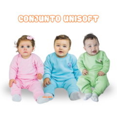 Conjunto Bebê Unisoft Inverno Quentinho Macio Menino Menina - comprar online