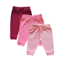Kit Calça Bebê Mijão com 03 unidades Algodão Menino e Menina