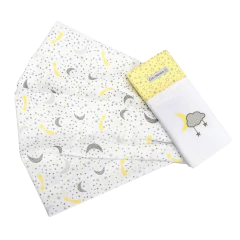 Cueiro Manta Bebê Kit c/02 Un 80x80cm Bordado - Cia do Neném - comprar online