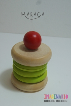 PEQUEÑOS INSTRUMENTOS- SONAJERO/CUERDA/MARACA/SONAJAS DE MADERA- MINIMENTOS - Imaginario Tienda Lúdica 