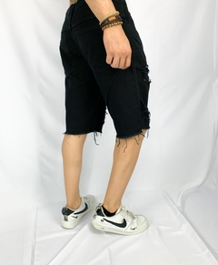 Bermudas Masculinas Jeans Destroyed Estilo Moda Homem - loja online
