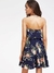Vestido Floreado Azul Marino - comprar en línea