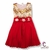 Vestido elegante para niña. Vestido con decorado floral. Vestido con brocado decorativo. - comprar en línea