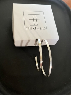 Bracelete liso em Prata 950 - comprar online