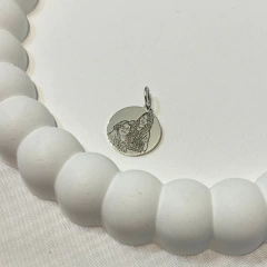 Pingente de Prata 925 - Medalha Foto