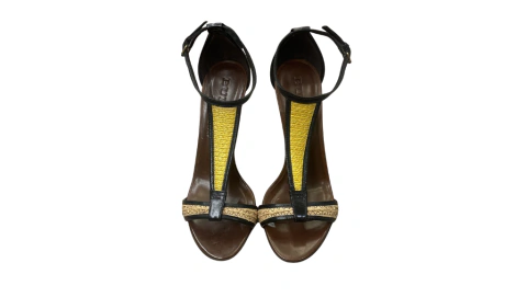 Sandalia Burberry Prorsum Amarela E Preta
