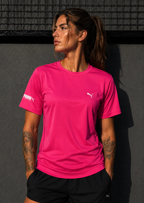Camiseta Puma UV50 Pink 26185001
