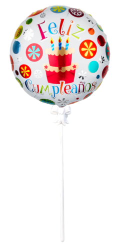 GLOBO REDONDO GRANDE FELIZ CUMPLEAÑOS SURTIDO - comprar online