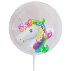 GLOBO PERSONAJE GRANDE UNICORNIO BURBUJA