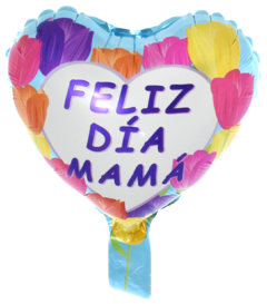 GLOBO FORMA DE CORAZON GRANDE - FELIZ DIA MAMA en internet