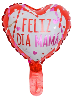 GLOBO FORMA DE CORAZON GRANDE - FELIZ DIA MAMA en internet