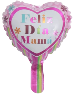 GLOBO FORMA DE CORAZON GRANDE - FELIZ DIA MAMA - comprar online