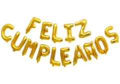 GLOBO FRASE FELIZ CUMPLEAÑOS (IMPRENTA) en internet