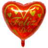 GLOBO FORMA DE CORAZON XL - FELIZ DIA