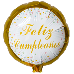 GLOBO REDONDO GRANDE FELIZ CUMPLEAÑOS SURTIDO - comprar online