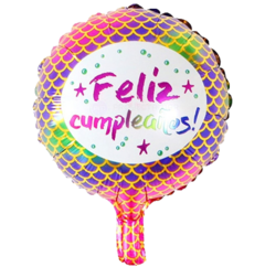 GLOBO REDONDO GRANDE FELIZ CUMPLEAÑOS SURTIDO