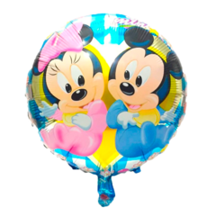 GLOBO REDONDO METALIZADO MICKEY-MINIE - tienda online