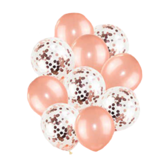 GLOBO CONFETI X 10 PCS REDONDO