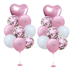 GLOBO CONFETI 9 PCS CORAZON - comprar online