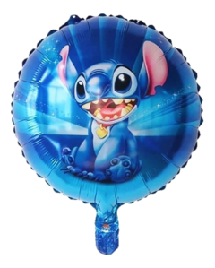 GLOBO REDONDO GRANDE METALIZADO STITCH - comprar online