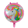 GLOBO REDONDO METALIZADO UNICORNIO