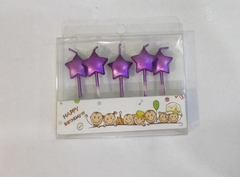 VELA CHICA X5 PCS ESTRELLA - Globostar Mayorista