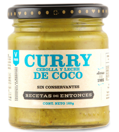 Curry de cebolla con leche de coco 175gr