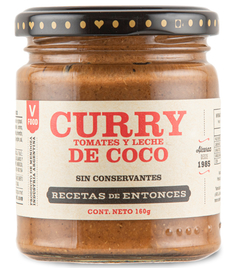 Curry de tomates y leche de coco 175gr