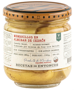 Membrillos en almibar de cedrón 380gr