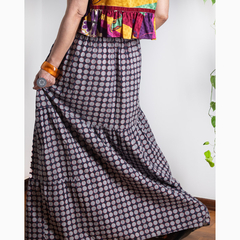 Saia maxi levíssima de algodão puro - comprar online