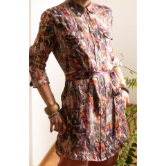 Chemise de seda Cori - loja online