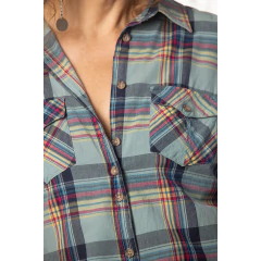 Camisa xadrez de algodão
