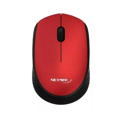 MOUSE NETMAK INALAMBRICO NM-M680R ROJO