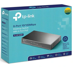 SWITCH 8P TP-LINK TL-SF1008P 10/100 4P POE+ DESKT