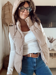 Chaleco Puffer con Piel en internet