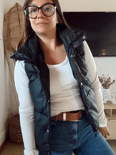 Chaleco Puffer con Piel - comprar online