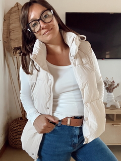 Chaleco Puffer con Piel en internet