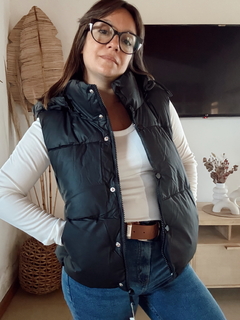 Chaleco Puffer con Piel - comprar online
