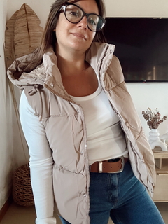 Chaleco Puffer con Piel
