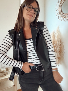 Chaleco Eco cuero - comprar online